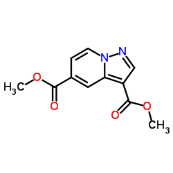 吡唑并[1,5-a]吡啶-3,5-二羧酸甲酯结构式