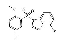 4-bromo-1-[(2-methoxy-5-methylphenyl)sulfonyl]-1H-indole Structure
