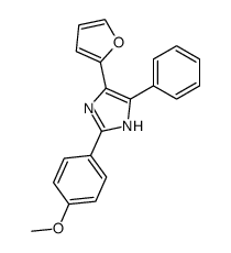 2-(p-Methoxyphenyl)-4-(2-furyl)-5-phenyl-imidazol Structure