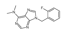 9-[(2-fluorophenyl)methyl]-N,N-dimethylpurin-6-amine Structure