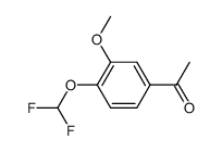 1-[4-(二氟甲氧基)-3-甲氧基苯基]乙-1-酮结构式