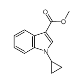 methyl 1-cyclopropyl-1H-indole-3-carboxylate Structure