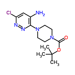 2-Methyl-2-propanyl 4-(4-amino-6-chloro-3-pyridazinyl)-1-piperazinecarboxylate Structure