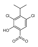 2,4-dichloro-6-nitro-3-propan-2-ylphenol结构式