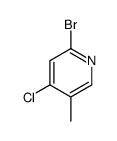 2-Bromo-4-chloro-5-methylpyridine structure
