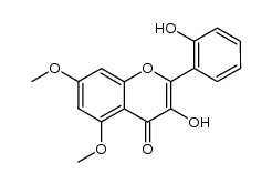 3-hydroxy-2-(2-hydroxy-phenyl)-5,7-dimethoxy-chromen-4-one Structure