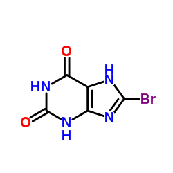8-溴黄嘌呤结构式