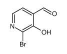 2-bromo-3-hydroxypyridine-4-carbaldehyde结构式