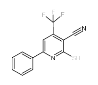 2-疏基-6-苯基-4-三氟甲基烟腈结构式