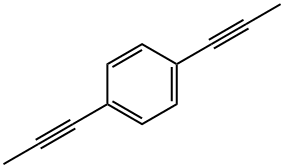 1,4-二(丙-1-炔-1-基)苯结构式