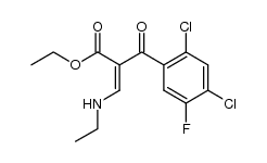 2-(2,4-Dichlor-5-fluorbenzoyl)-3-ethylaminoacrylsaeure-ethylester Structure