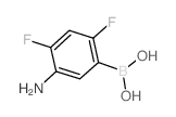 5-氨基-2,4-二氟苯硼酸结构式