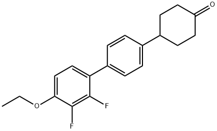 Cyclohexanone, 4-(4'-ethoxy-2',3'-difluoro[1,1'-biphenyl]-4-yl)- Structure