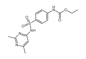 [4-(2,6-dimethyl-pyrimidin-4-ylsulfamoyl)-phenyl]-carbamic acid ethyl ester Structure
