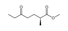 (S)-methyl 2-methyl-5-oxoheptanoate Structure