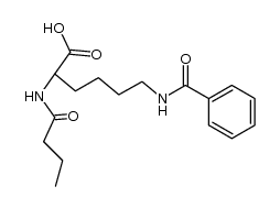 N6-benzoyl-N2-butyryl-DL-lysine结构式