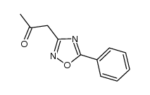 3-acetonyl-5-phenyl-1,2,4-oxadiazole结构式