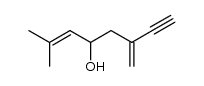 2-methyl-6-methylene-7-octyn-2-en-4-ol结构式