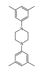 bis (dimethyl-3',5'-phenyl-1)-1,4-piperazine结构式