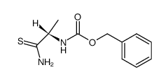 benzyl (1S)-2-amino-1-methyl-2-thioxoethylcarbamate结构式