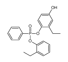 3-ethyl-4-[(2-ethylphenoxy)-phenylphosphoryl]oxyphenol结构式