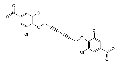 1,3-dichloro-2-[6-(2,6-dichloro-4-nitrophenoxy)hexa-2,4-diynoxy]-5-nitrobenzene结构式