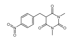 5-(4'-nitrobenzyl)-1,3-dimethylbarbituric acid结构式