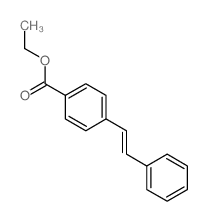 Benzoic acid,4-(2-phenylethenyl)-, ethyl ester Structure