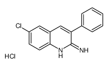 2-Amino-6-chloro-3-phenylquinoline hydrochloride structure