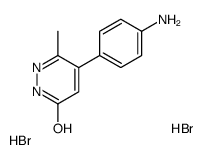 4-(4-aminophenyl)-3-methyl-1H-pyridazin-6-one,dihydrobromide Structure