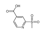 2-(Methylsulfonyl)-4-pyridinecarboxylic Acid Structure