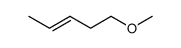 (E)-5-methoxypent-2-ene结构式