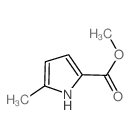 5-甲基-1H-吡咯-2-羧酸甲酯结构式