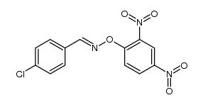 (E)-4-chlorobenzaldehyde O-(2,4-dinitrophenyl) oxime结构式