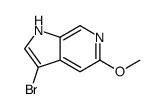 3-溴-5-甲氧基-6-氮杂吲哚结构式