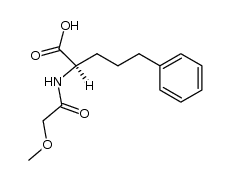 (R)-2-(2-methoxyacetamido)-5-phenylpentanoic acid结构式