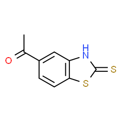 Ethanone, 1-(2,3-dihydro-2-thioxo-5-benzothiazolyl)- (9CI)结构式
