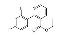 2-(2,4-二氟苯基)烟酸乙酯结构式