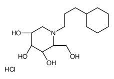 N-Cyclohexylpropyl Deoxynojirimycin, Hydrochloride Structure