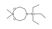 2,2-dimethyl-6-(trimethylstannyl)-1,3-dioxa-6-aza-2-silacyclooctane Structure