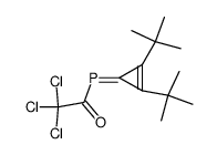 (2,3-Di-tert-butylcyclopropen-1-yliden)(trichloracetyl)phosphan结构式