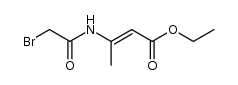 ethyl 3-(bromoacetamido)crotonate Structure