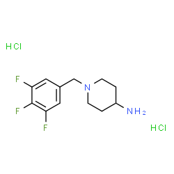 1-(3,4,5-Trifluorobenzyl)piperidin-4-amine dihydrochloride Structure