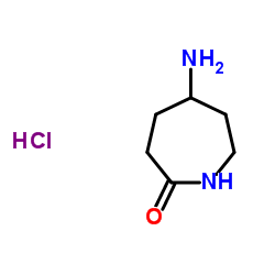 5-Amino-2-azepanone hydrochloride (1:1)结构式