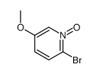 2-BROMO-5-METHOXYPYRIDINE 1-OXIDE Structure