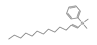 (E)-1-dimethyl(phenyl)silyltridec-1-ene Structure