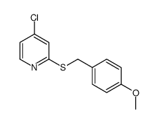 4-chloro-2-[(4-methoxyphenyl)methylsulfanyl]pyridine Structure