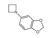 1-(苯并[d][1,3]二氧代-5-基)氮杂丁烷结构式