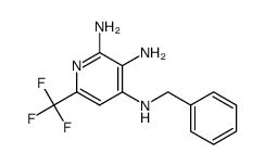 N4-benzyl-6-(trifluoromethyl)pyridine-2,3,4-triamine Structure