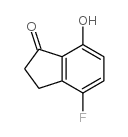 4-氟-7-羟基-2,3-二氢-1H-茚-1-酮结构式
